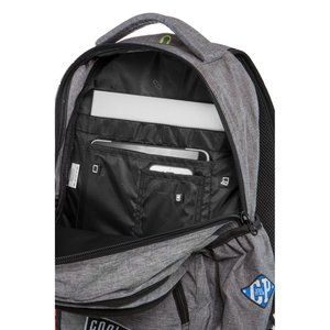 Školní batoh Bentley New badges grey-5