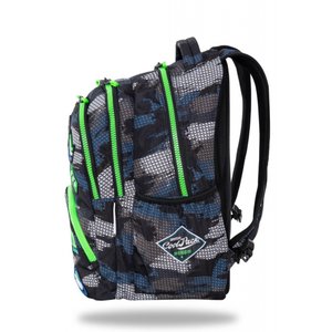 Školní batoh Bentley šedý/zelený-2