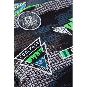 Školní batoh Bentley šedý/zelený-4