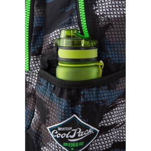 Školní batoh Bentley šedý/zelený-10