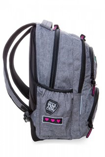 Školní batoh Dart Badges grey-4