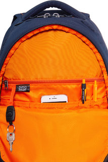 Školní batoh Dart II dots oranžovo/modrý-4