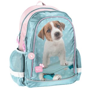 Školní batoh Dog modro-růžový-1
