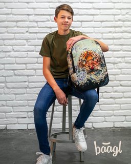 Školní batoh eARTh - Tygr by Lukero-6