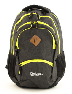 Školní batoh Grand Midnight Black Fluo-2