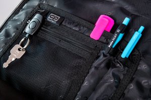 Školní batoh Hippie Sparkling badges black-5