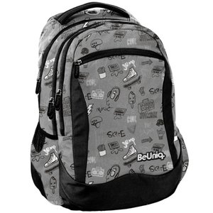 Školní batoh Icon šedý-1