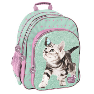 Školní batoh Kočička pastelový-1