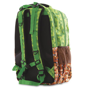 Školní batoh MineCraft hnědo-zelený-5