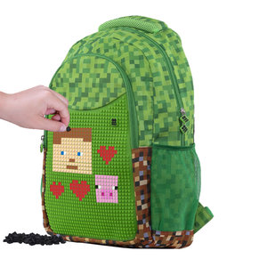 Školní batoh MineCraft zelený-2