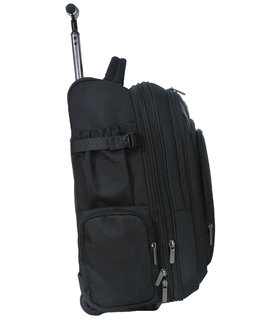 Školní batoh na kolečkách černý-2