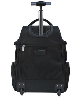 Školní batoh na kolečkách černý-3