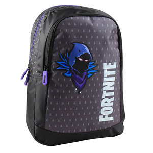 Školní batoh Raven jednokomorový, fialový/černý-1