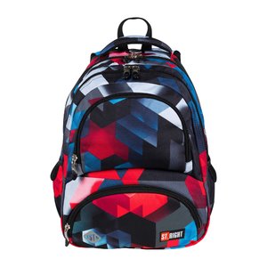 Školní batoh Red Blocks-1