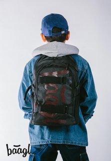Školní batoh Skate Red-11