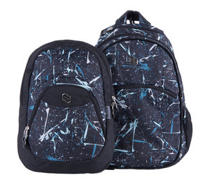 Školní batoh Teen Blue Spark 2v1-7