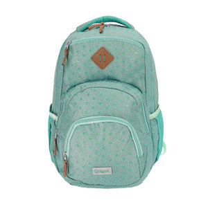 Školní batoh Wonder green with green foil dots-1