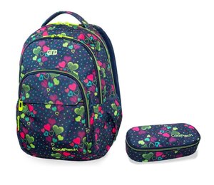 Školní set Basic plus lime hearts-1