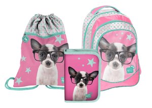 Školní set Čivava s brýlemi s penálem-1