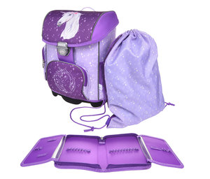 Školní set Kůň (batoh, penál, vak + láhev)-2