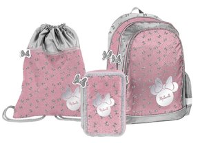 Školní set Minnie mouse růžový 3dílný s penálem-1