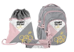 Školní set Minnie šedý 3dílný-1