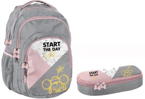 Školní set Minnie šedý s penálem-1