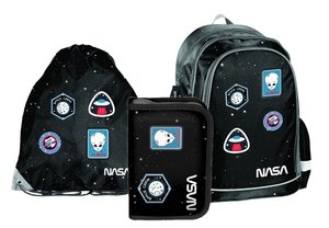 Školní set NASA černý s rozkládacím penálem-1