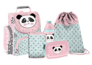 Školní set Panda cute, 5dílný s aktovkou-1