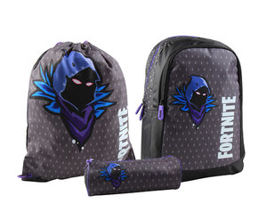 Školní set Raven fialový s menším batohem-1