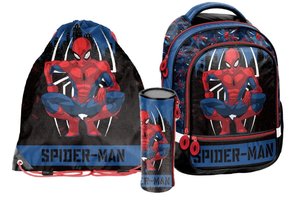 Školní set Spiderman černo-modrý 3dílný-1