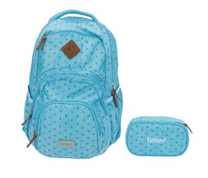 Školní set Wonder světle modrý (batoh + penál)-1
