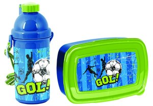 Svačinový set Fotbal modrý-1