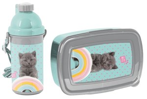 Svačinový set Koťátko modrý-1