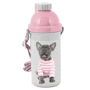 Svačinový set Štěně šedo-růžový-3