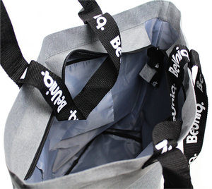 Taška přes rameno BeUniq šedá-3