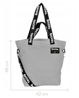 Taška přes rameno BeUniq šedá-2