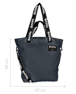 Taška přes rameno BeUniq šedá-2