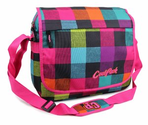 Taška přes rameno Kostka růžová-1