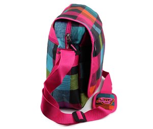 Taška přes rameno Kostka růžová-2