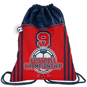 Vak na záda Football červený pevný-1