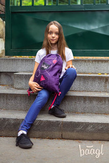 Vak na záda Grafik Fialový-5