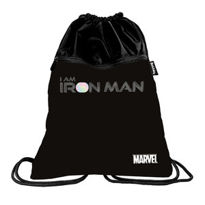 Vak na záda Iron Man černý pevný-1