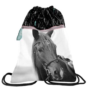 Vak na záda Kůň černo-bílý pevný-1