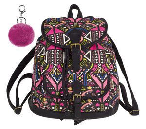 Volnočasový batoh Fiesta Pink ethnic-1