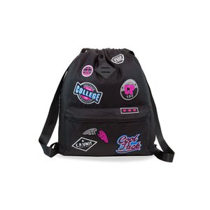 Volnočasový batoh Urban Girls badges black-3