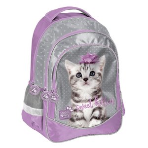 Školní batoh Kitty šedý-4