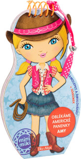 Oblékáme americké panenky AMY - omalovánky-1