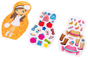 Oblékáme americké panenky AMY - omalovánky-2