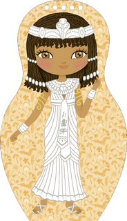 Oblékáme egyptské panenky FARAH – Omalovánky-4